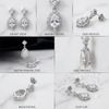Halo Diamond Sterling Silver Earrings