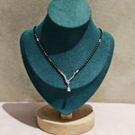 Radiant Bloom Rose Gold Silver Mangalsutra