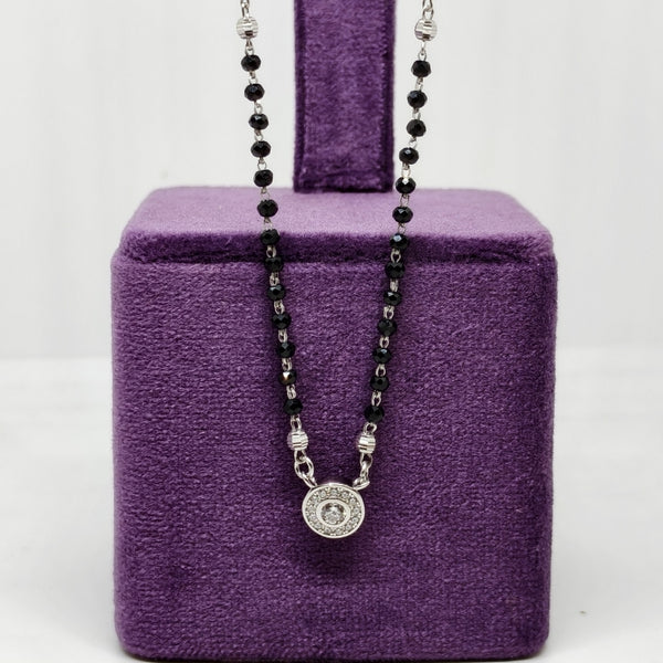 Radiant Circle Silver Mangalsutra