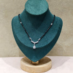 Elegant Leaf Silver Mangalsutra