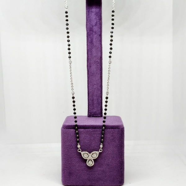 Diamond Spark Silver Mangalsutra