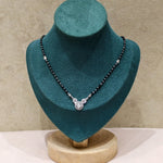 Elegant Leaf Silver Mangalsutra