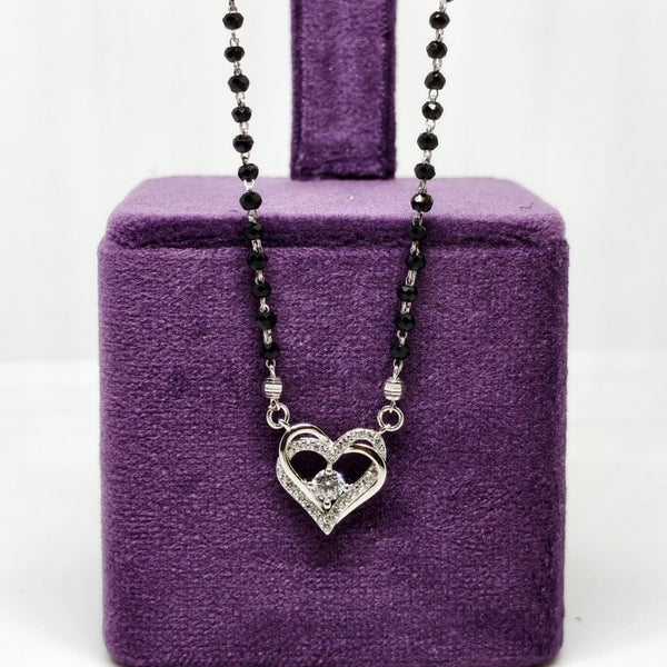 Heart of Forever Silver Mangalsutra