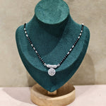 Luna Circle Silver Mangalsutra
