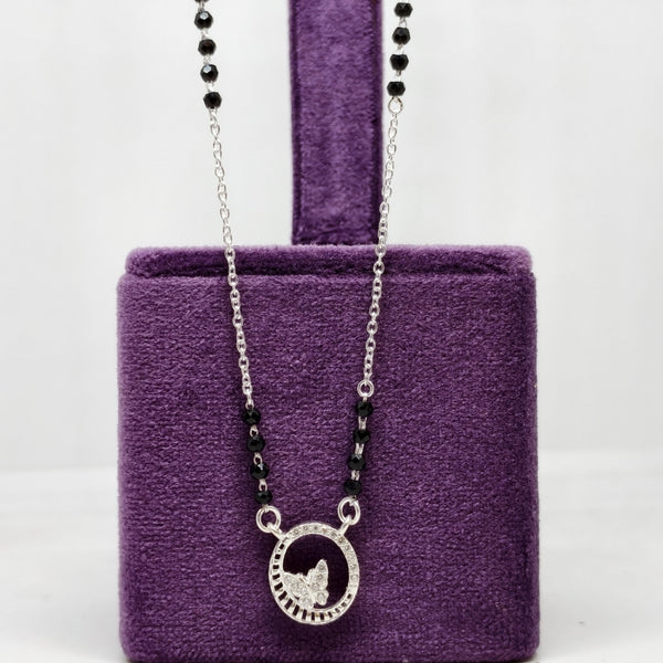Butterfly Bliss Sterling Silver Mangalsutra