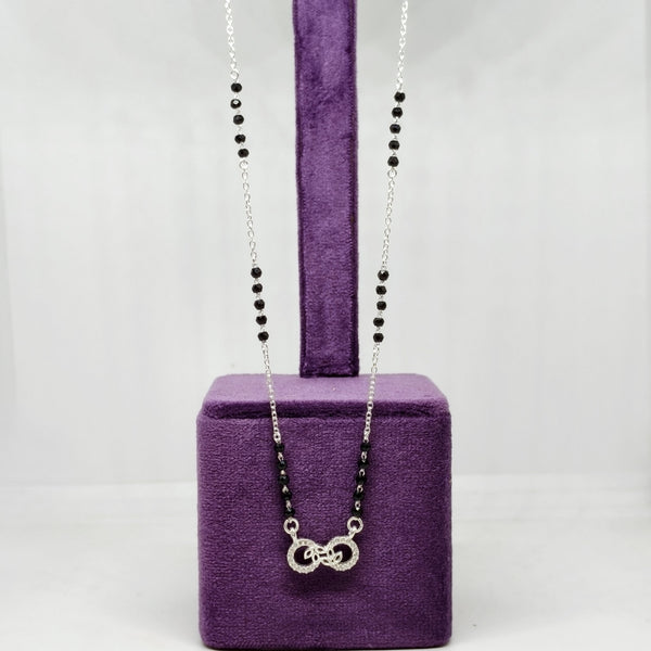Infinity Circle Silver Mangalsutra