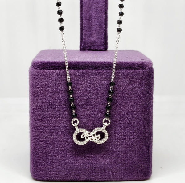 Infinity Circle Silver Mangalsutra