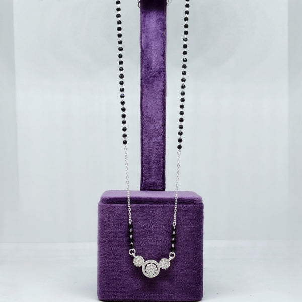 Aura Circle Silver Mangalsutra