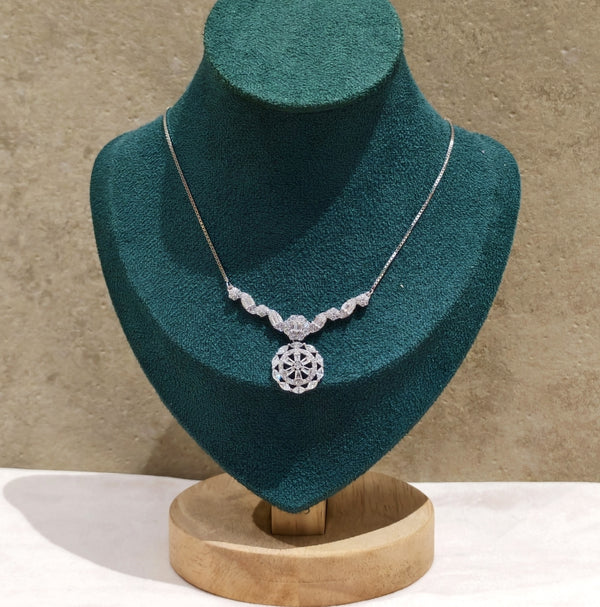 Imperial Silver Set Antique Necklace