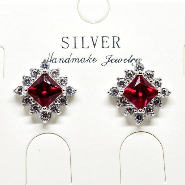 Vintage Silver Charm Earrings Pendent Set