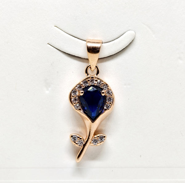 Rose Heritage Silver Earrings Pendent Duo
