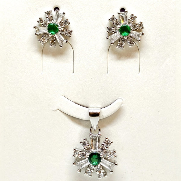 Classic Antique Silver Earring Pendent Duo