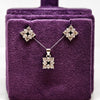 Silver Elegance Earring Pendent Set