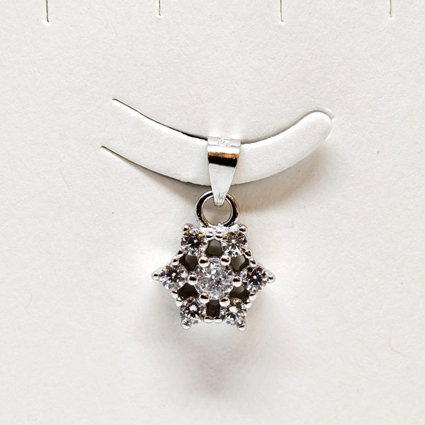 Imperial Silver Charm Earrings Pendent Set