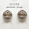 Antique Blossom Silver Earring Pendent Duo