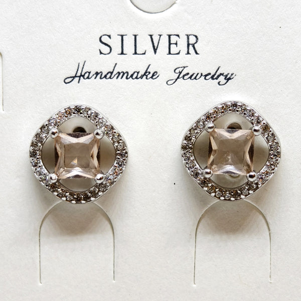 Antique Blossom Silver Earring Pendent Duo