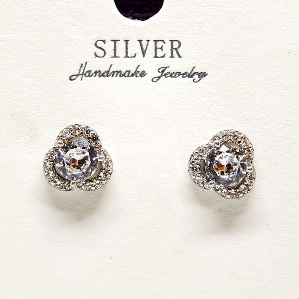 Silver Bloom Earrings