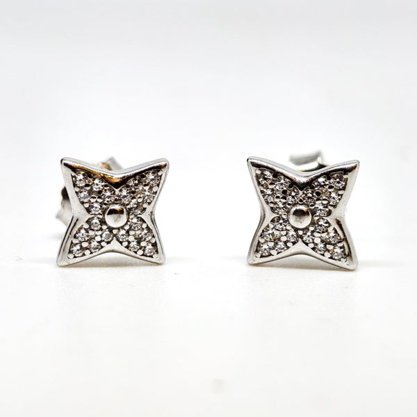 Starry Glow Silver Earrings