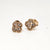 Rose Charm Silver Earrings