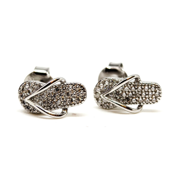 Crystal Shine Silver Earrings