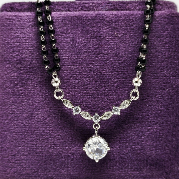 Silver Serenity Mangalsutra