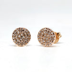 Oria Rosé Shine Drops Silver Earrings