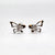 Luna Butterfly Drop Silver Earrings
