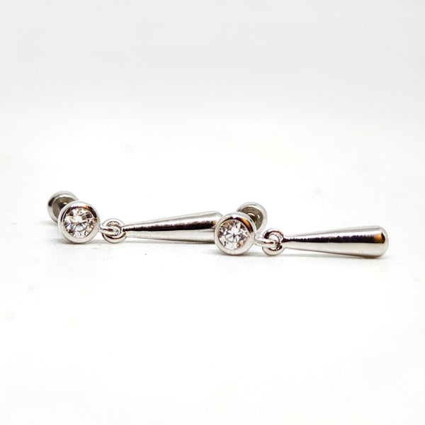 Velora Spark Silver Earrings