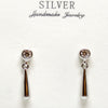 Velora Spark Silver Earrings