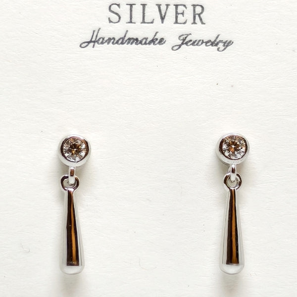 Velora Spark Silver Earrings