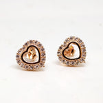 Radiant Rosé Loop Silver Earrings