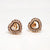 Radiant Rosé Loop Silver Earrings