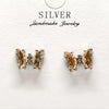 Elysian Butterfly Curve Silver Earrings