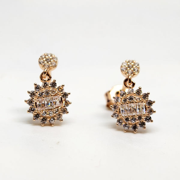 Nerina Rosé Flow Silver Earrings