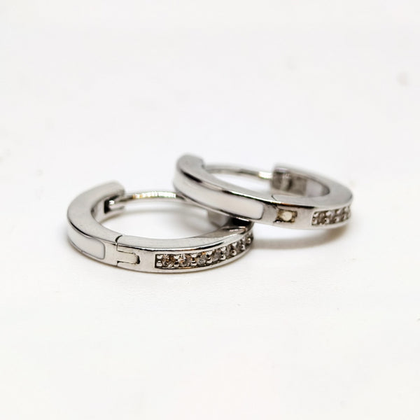 Aurora Woven Basket Silver Earrings