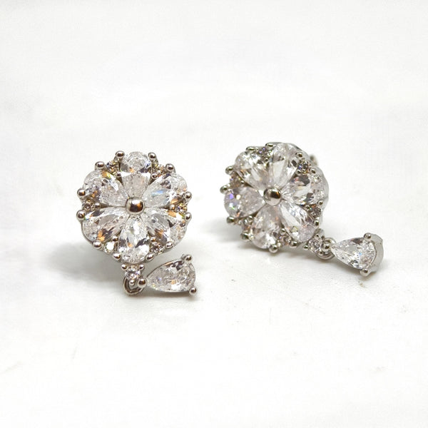 Classic Pearl Drop Silver Earrings