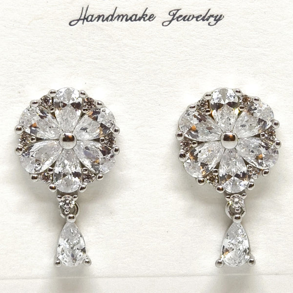 Classic Pearl Drop Silver Earrings