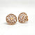 Rose Charm Silver Earrings