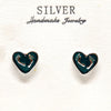 Silver Heart Love Earrings