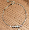 Dainty Beaded Sterling Silver Bracelet