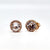 Rose Gold Heart Sterling Silver Earrings