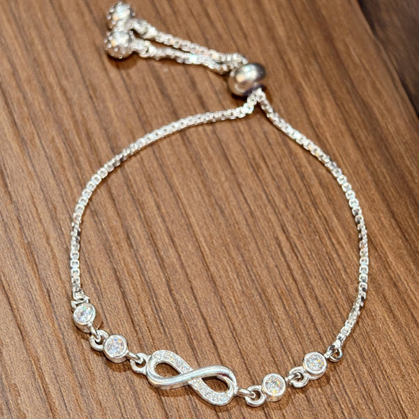Eternal Knot Sterling Silver Bracelet