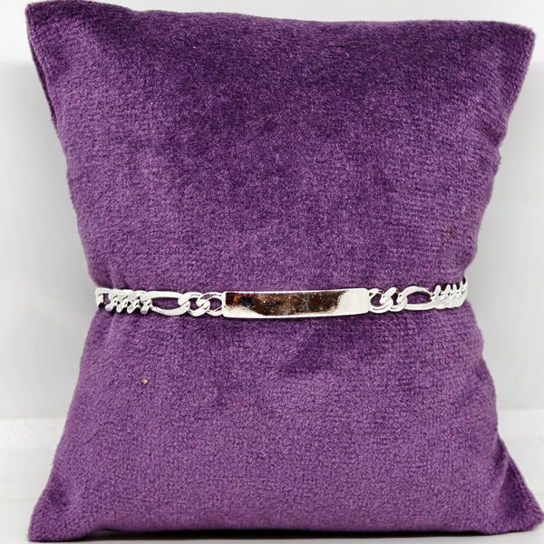 Modern Minimalist Bar Silver Bracelet
