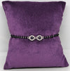 Black Evil Eye Protection Silver Bracelet
