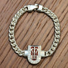 Mahadev Trishul Silver Bracelet