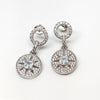 Premium CZ Sterling Silver Drop Earrings