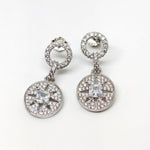 Premium CZ Sterling Silver Drop Earrings