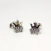 Classic Floral Sterling Silver Stud Earrings