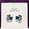 Classic Floral Sterling Silver Stud Earrings