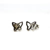 Butterfly Charm Sterling Silver Earrings